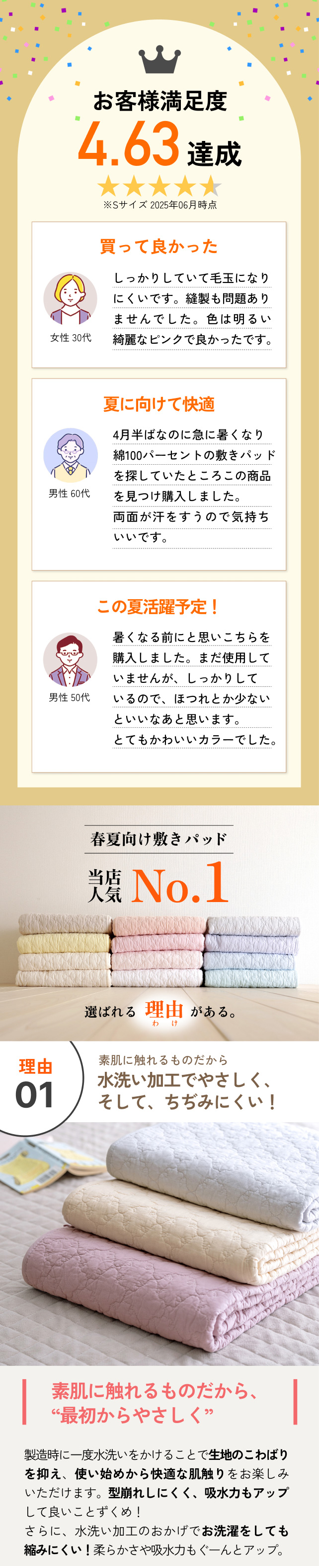 【未使用】西川 敷きパッド ファミリーサイズ 240×205 綿100% 西川（nishikawa） 敷きパッド ファミリーサイズ 240×205cm 天然素材