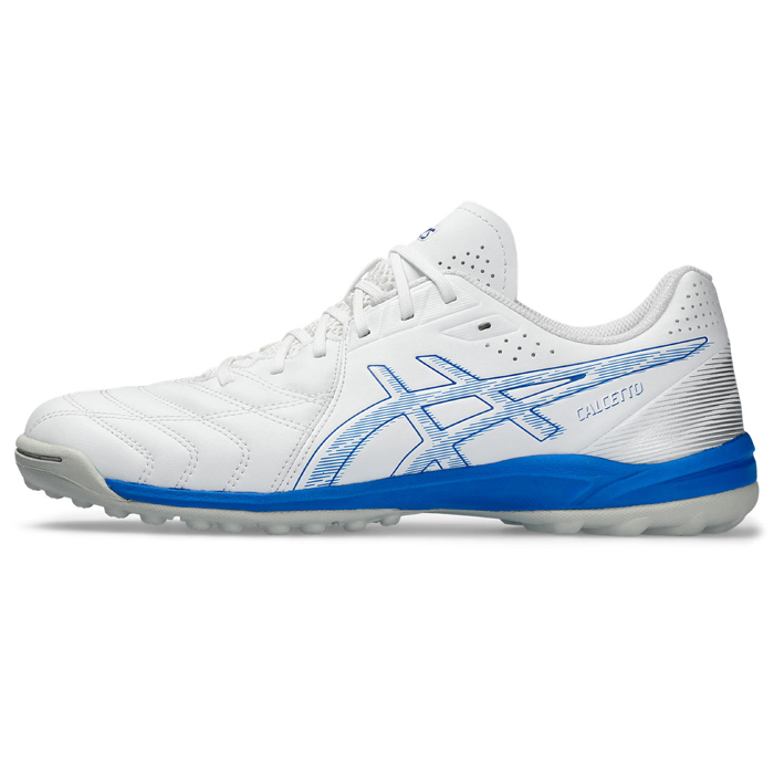 asics_アシックス フットサルシューズ CALCETTO WD 9 TF WHITE_ELECTRIC BLUE 1113A038｜futsalshoproda｜02