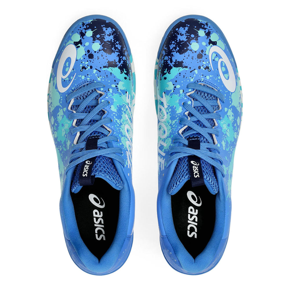 ASICS CALCETTO ホワイト/ブルー サッカーシューズ ASICS アシックス DS LIGHT CLUB(ホワイト×ブルー) 1103A097 100