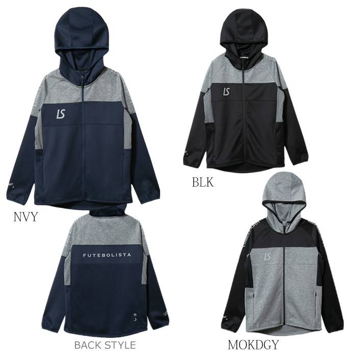 LUZeSOMBRA_ルースイソンブラ ジャージトップ トレーニングトップ SINGLE FACE JERSEY HOODIE FULLZIP JACKET F1911114