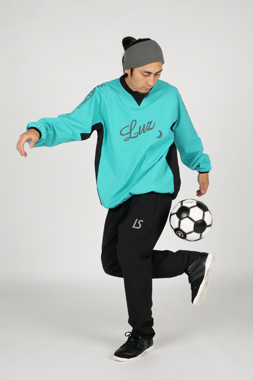 LUZeSOMBRA_ルースイソンブラ 防風 ジャケット タフタ STRETCH TAFTA MESH PULLOVER TOP F2011107｜futsalshoproda｜06