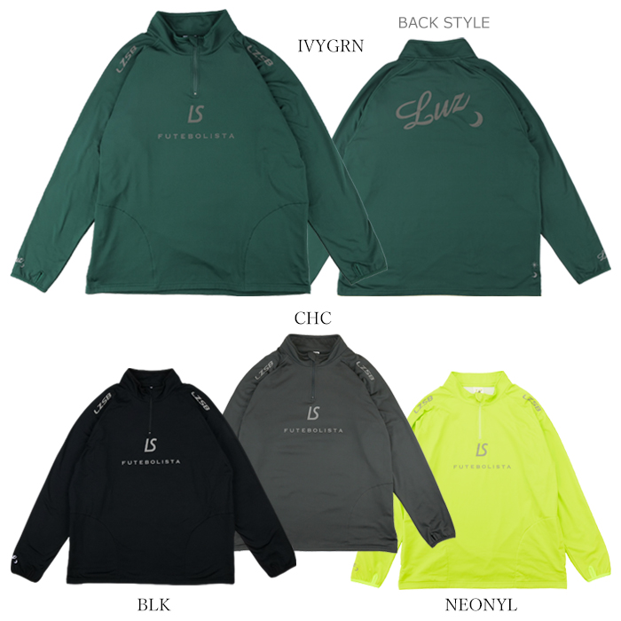 LUZeSOMBRA_ルースイソンブラ ジャージ 裏起毛トップス LS 2WAY HALF ZIP TOP F2011138