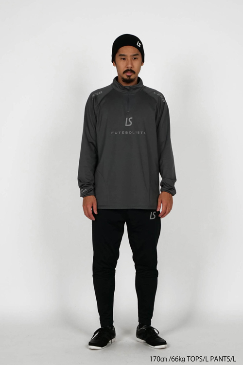 LUZeSOMBRA_ルースイソンブラ ジャージ 裏起毛トップス LS 2WAY HALF ZIP TOP F2011138