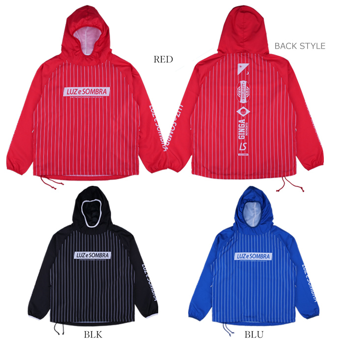 LUZeSOMBRA_ルースイソンブラ STRIPE SPINE OVERSIZE PISTE ANORAK L1231102