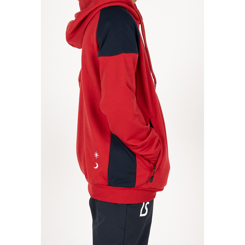 luzesombra ルースイソンブラ ジップパーカー 赤 LUZESOMBRA ルースイソンブラ STRIPE CONFLITO LOGO FULL ZIP PISTE