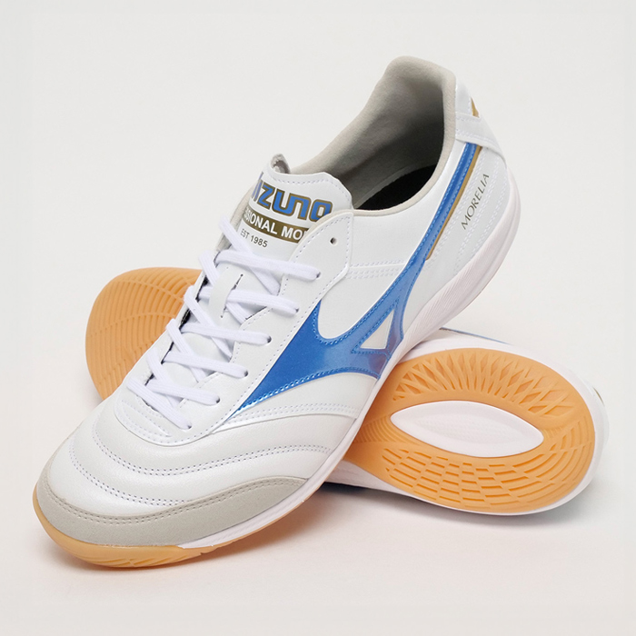 mizuno_ミズノ フットサルシューズ モレリア サラ ELITE IN WHTITE/LASER BLUE/GOLD Q1GA241225 :  q1ga241225 : RODA Yahoo!店 - 通販 - Yahoo!ショッピング