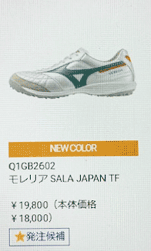 MIZUNO（ミズノ） mizuno_ミズノ フットサルシューズ モレリア SALA