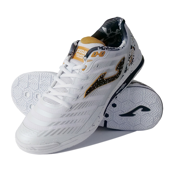 JOMA_ホマ フットサルシューズ REGATE REBOUND 2402 WHITE INDOOR RRES2402IN