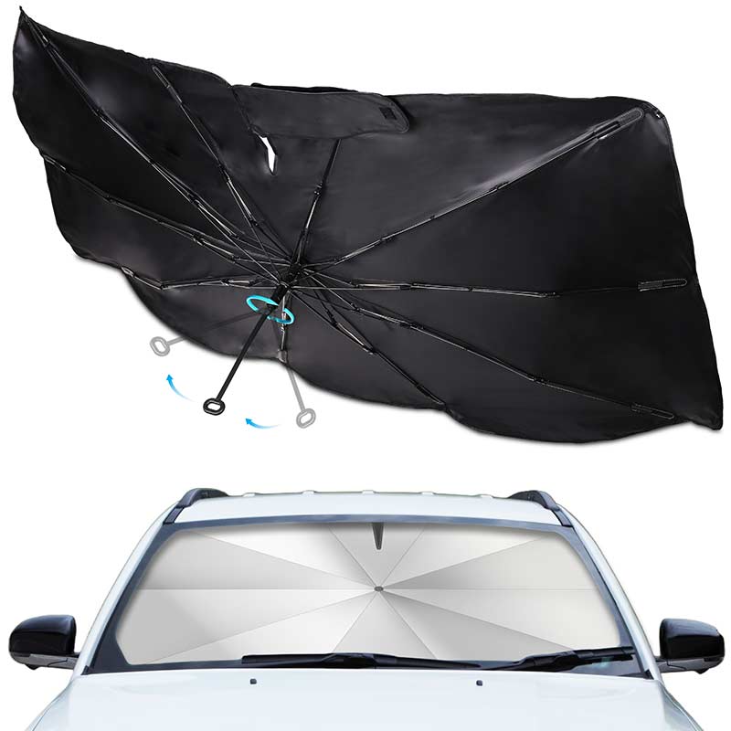 車用サンシェード 傘型 フロントガラス 折りたたみ 遮光 断熱 UVカット