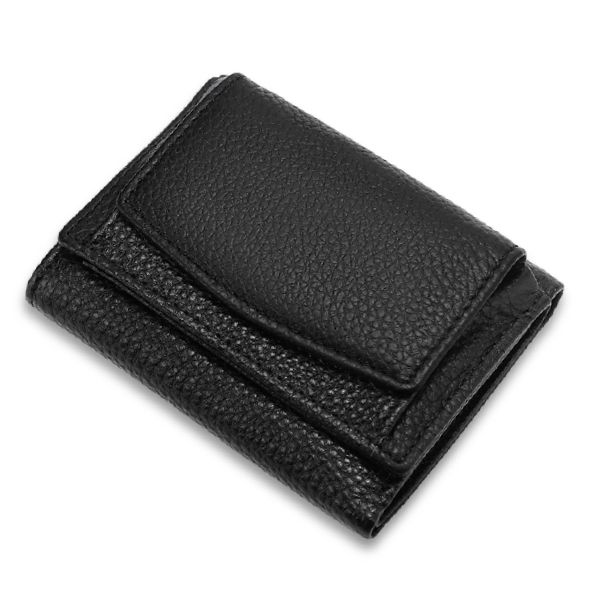 お札が折れない三つ折り財布【ブラック】　ミニ財布　マルゴー お札が折れない三つ折り財布【ブラック】 ミニ財布 マルゴー