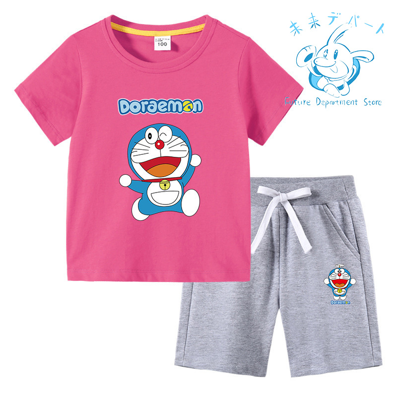 【送料無料】ドラえもん Doraemon半袖 短パン 男の子 女の子 上下セット 薄手 柔らかい 春夏服 部屋着 通気性 洗い易い 汚れにくい90-150CM｜future-mall｜08