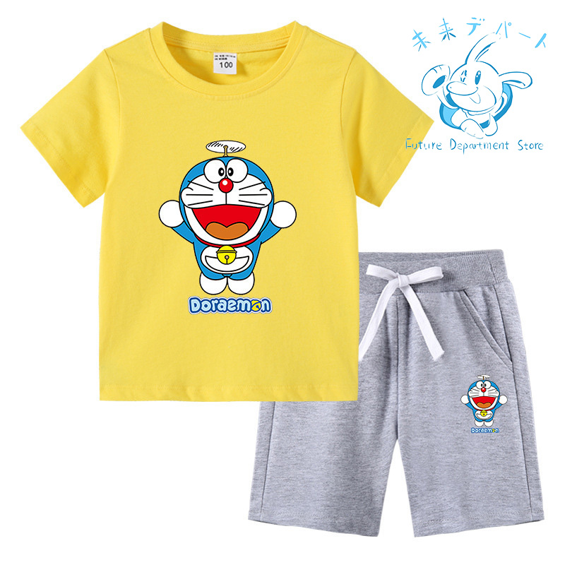 【複数注文送料お得!】ドラえもん Doraemon半袖 短パン 男の子 女の子 上下セット 薄手 柔らかい 春夏服 部屋着 通気性 洗い易い 汚れにくい90-150CM｜future-mall｜14