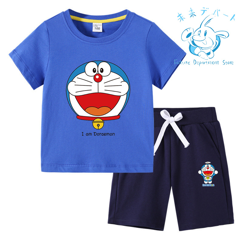 【複数注文送料お得!】ドラえもん Doraemon半袖 短パン 男の子 女の子 上下セット 薄手 柔...