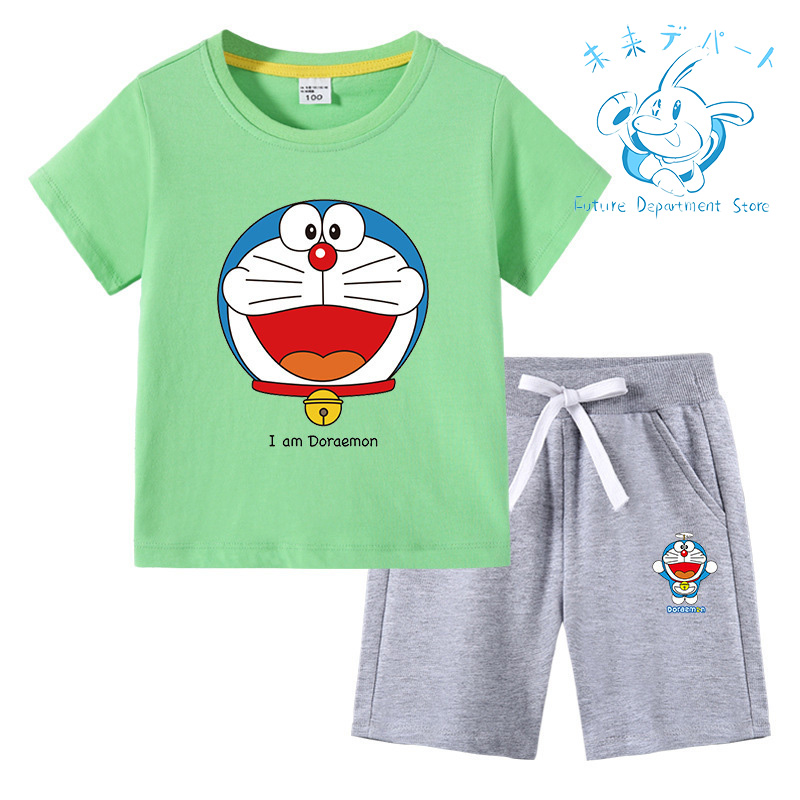 【複数注文送料お得!】ドラえもん Doraemon半袖 短パン 男の子 女の子 上下セット 薄手 柔らかい 春夏服 部屋着 通気性 洗い易い 汚れにくい90-150CM｜future-mall｜03