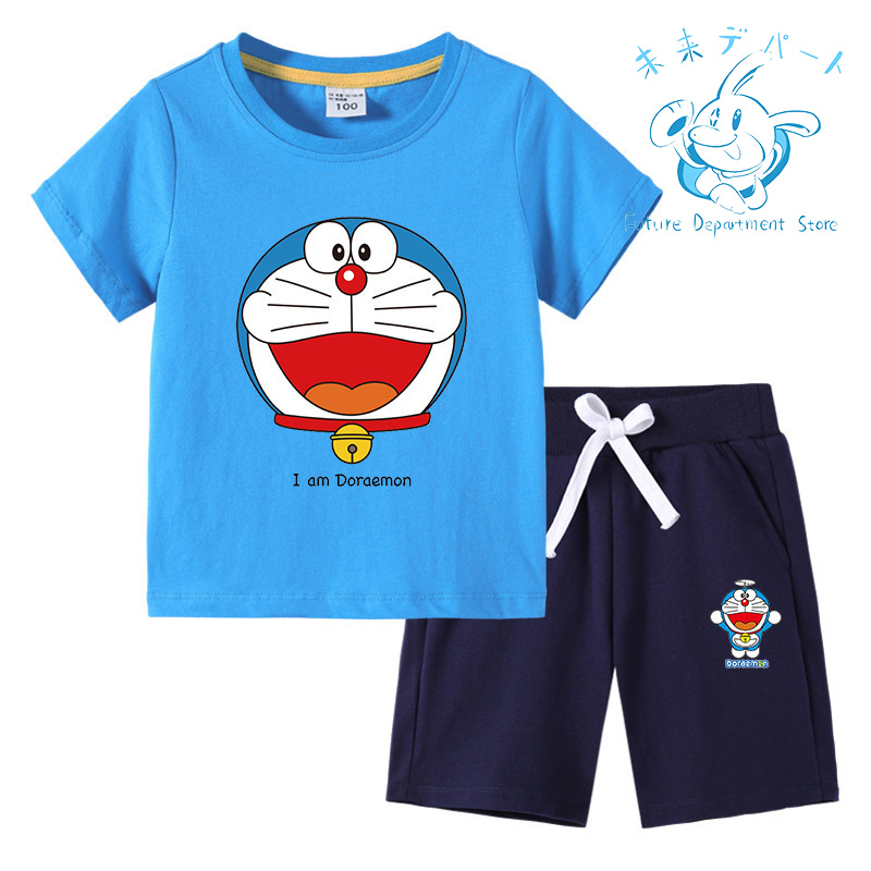【複数注文送料お得!】ドラえもん Doraemon半袖 短パン 男の子 女の子 上下セット 薄手 柔...