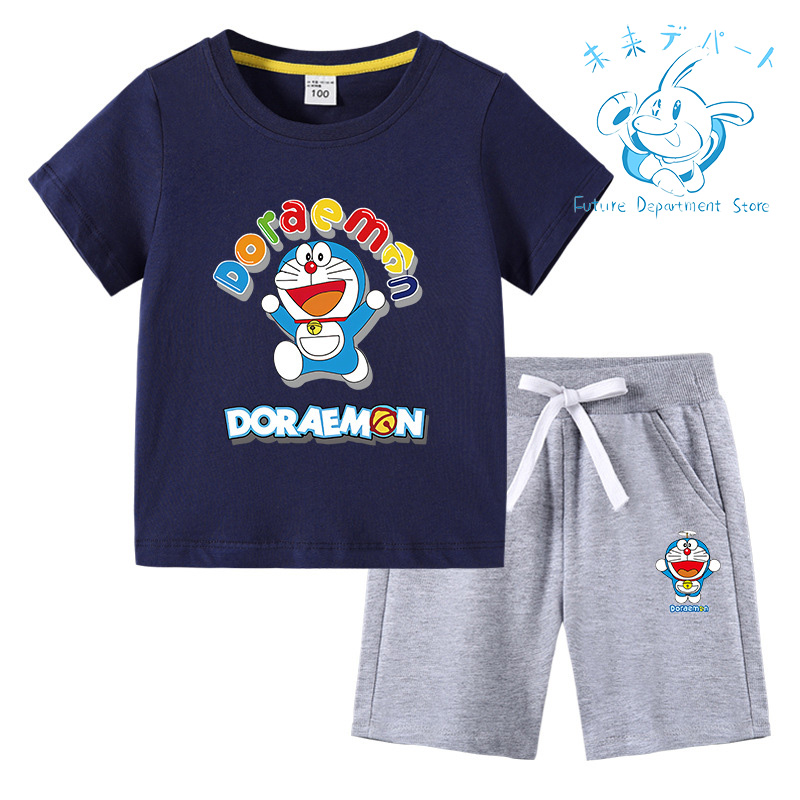 【送料無料】ドラえもん Doraemon半袖 短パン 男の子 女の子 上下セット 薄手 柔らかい 春夏服 部屋着 通気性 洗い易い 汚れにくい90-150CM｜future-mall｜06