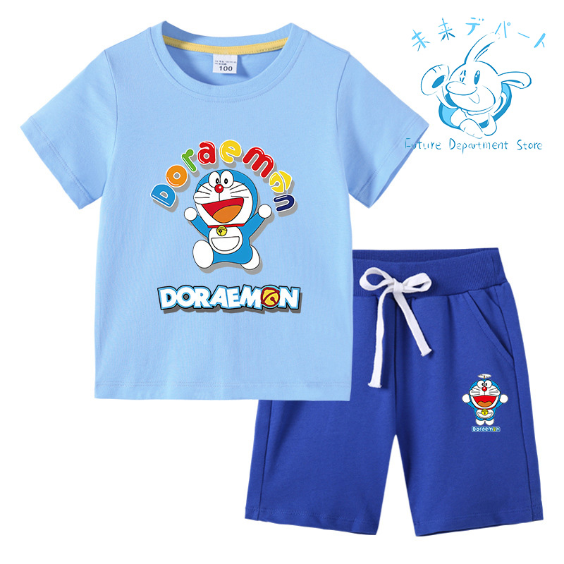 【送料無料】ドラえもん Doraemon半袖 短パン 男の子 女の子 上下セット 薄手 柔らかい 春夏服 部屋着 通気性 洗い易い 汚れにくい90-150CM｜future-mall｜10