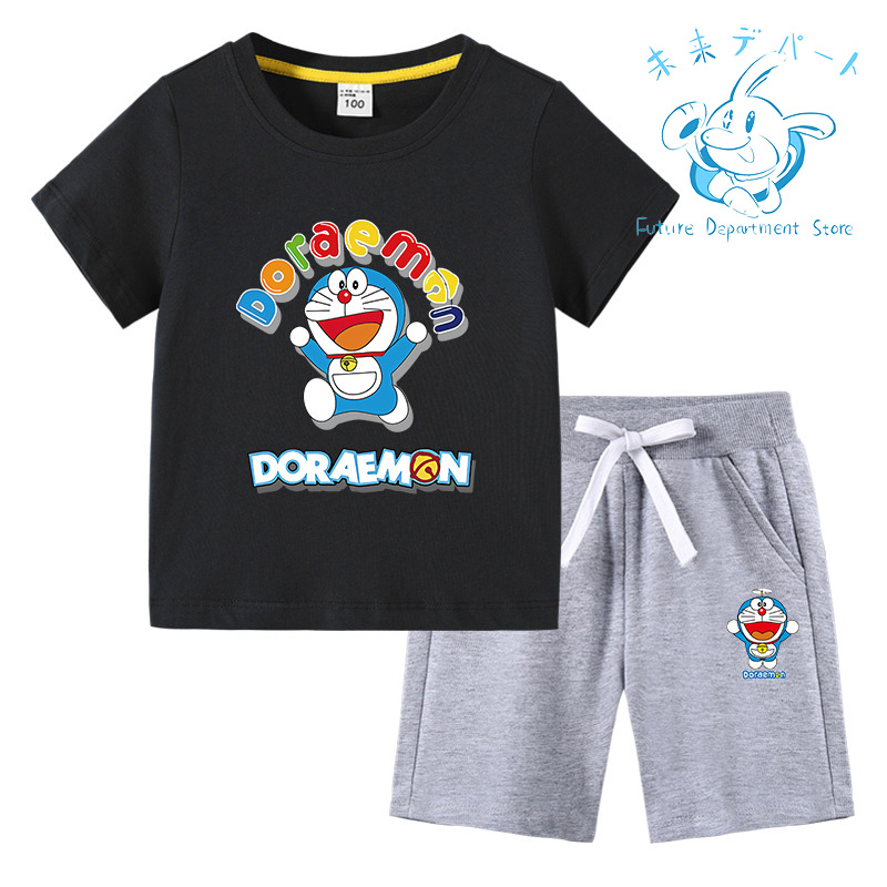 【送料無料】ドラえもん Doraemon半袖 短パン 男の子 女の子 上下セット 薄手 柔らかい 春夏服 部屋着 通気性 洗い易い 汚れにくい90-150CM｜future-mall｜12