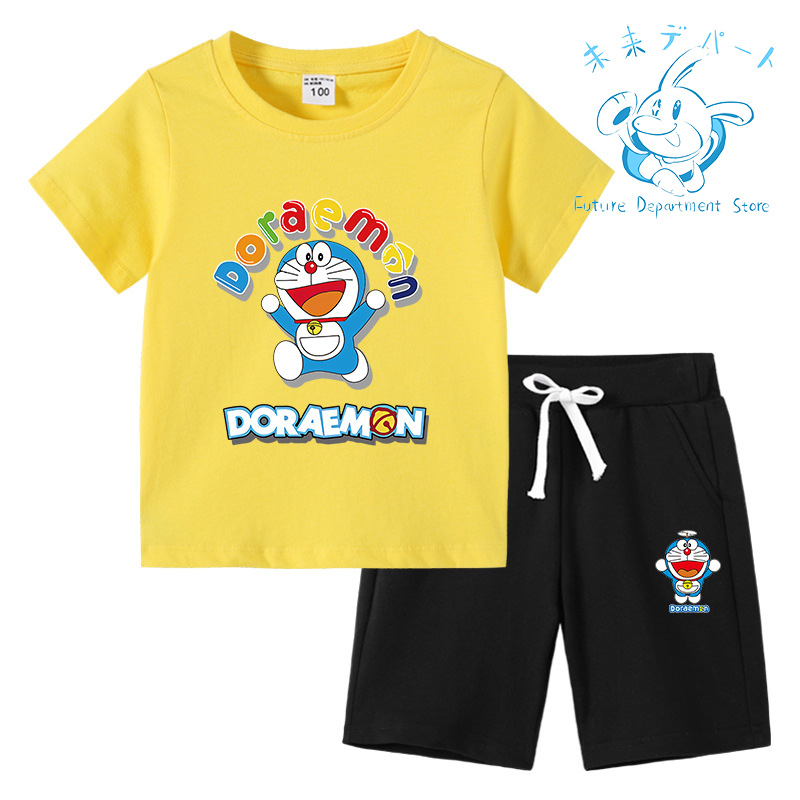 【複数注文送料お得!】ドラえもん Doraemon半袖 短パン 男の子 女の子 上下セット 薄手 柔らかい 春夏服 部屋着 通気性 洗い易い 汚れにくい90-150CM｜future-mall｜14