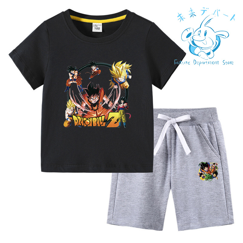 【送料無料】ドラゴンボール Dragon Ball半袖 短パン 男の子 女の子 上下セット 薄手 柔...