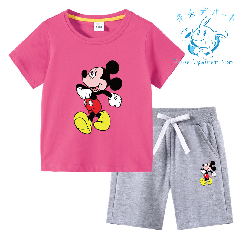 【送料無料】ディズニー Disney半袖 短パン 男の子 女の子 上下セット 薄手 柔らかい 春夏服 部屋着 通気性 洗い易い 汚れにくい90-150CM｜future-mall｜08