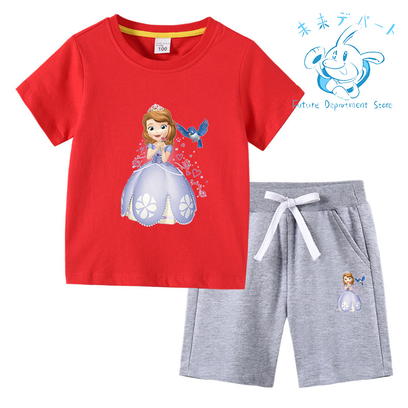 【送料無料】ディズニー Disney半袖 短パン 男の子 女の子 上下セット 薄手 柔らかい 春夏服 部屋着 通気性 洗い易い 汚れにくい90-150CM｜future-mall｜09