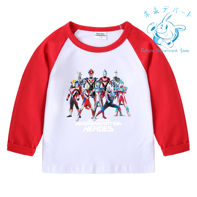 複数注文送料お得!◆ ウルトラマン 子供服 薄手 春秋冬 Tシャツ 綿 部屋着  男の子 女の子  柔らかい 七分袖 韓国風  洗い易い 汚れにくい｜future-mall｜04