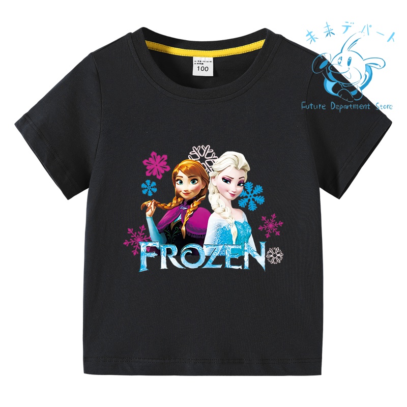 【複数注文送料お得!】アナと雪の女王 Tシャツ 半袖子供服 薄手 春夏秋 綿 部屋着 男女 通学用 ...