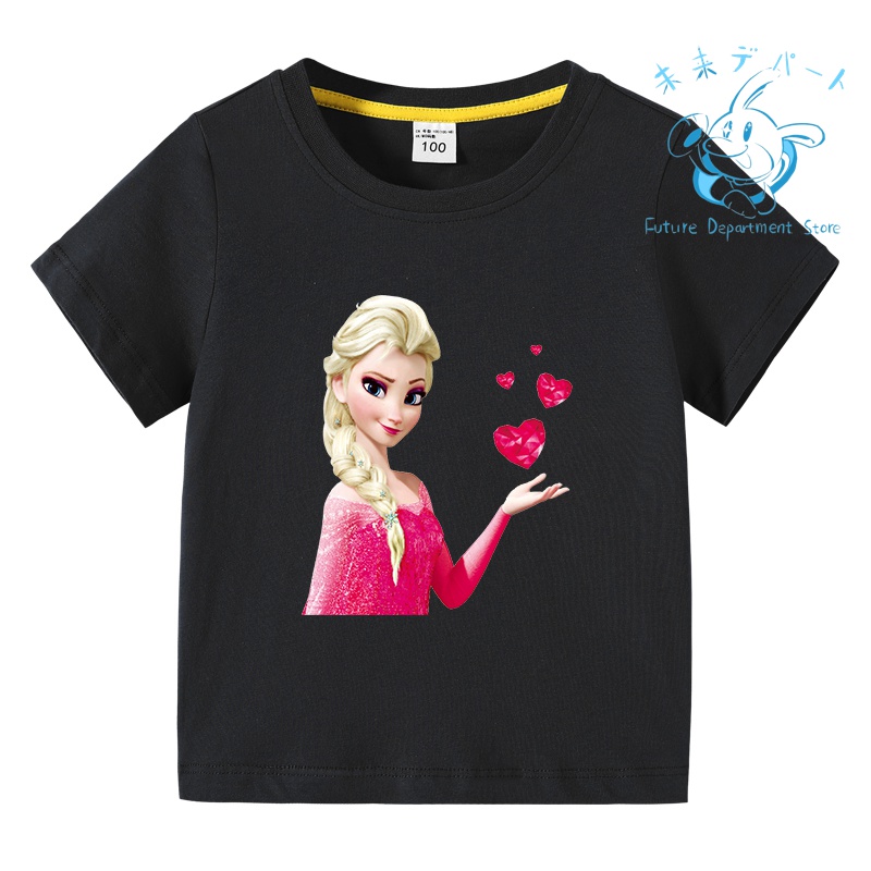 【複数注文送料お得!】アナと雪の女王 Tシャツ 半袖子供服 薄手 春夏秋 綿 部屋着 男女 通学用 ...