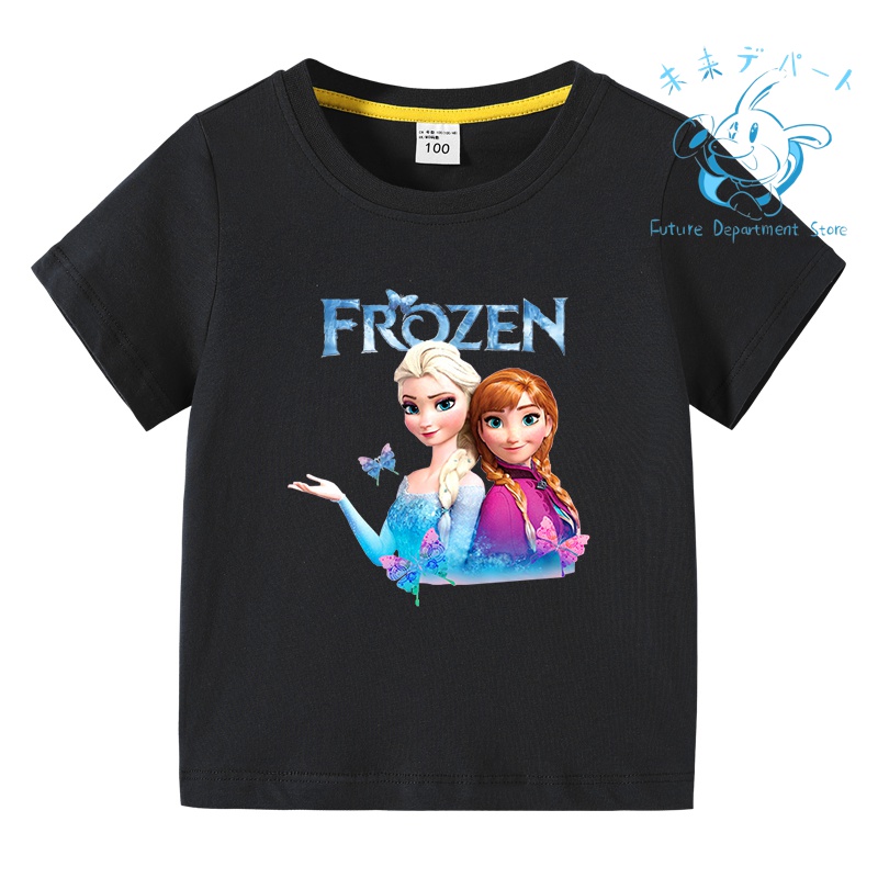 【複数注文送料お得!】アナと雪の女王 Tシャツ 半袖子供服 薄手 春夏秋 綿 部屋着 男女 通学用 ...