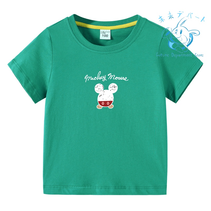 【複数注文送料お得!】ミッキーマウス Tシャツ 半袖子供服 薄手 春夏秋 綿 部屋着 男女 通学用 ...