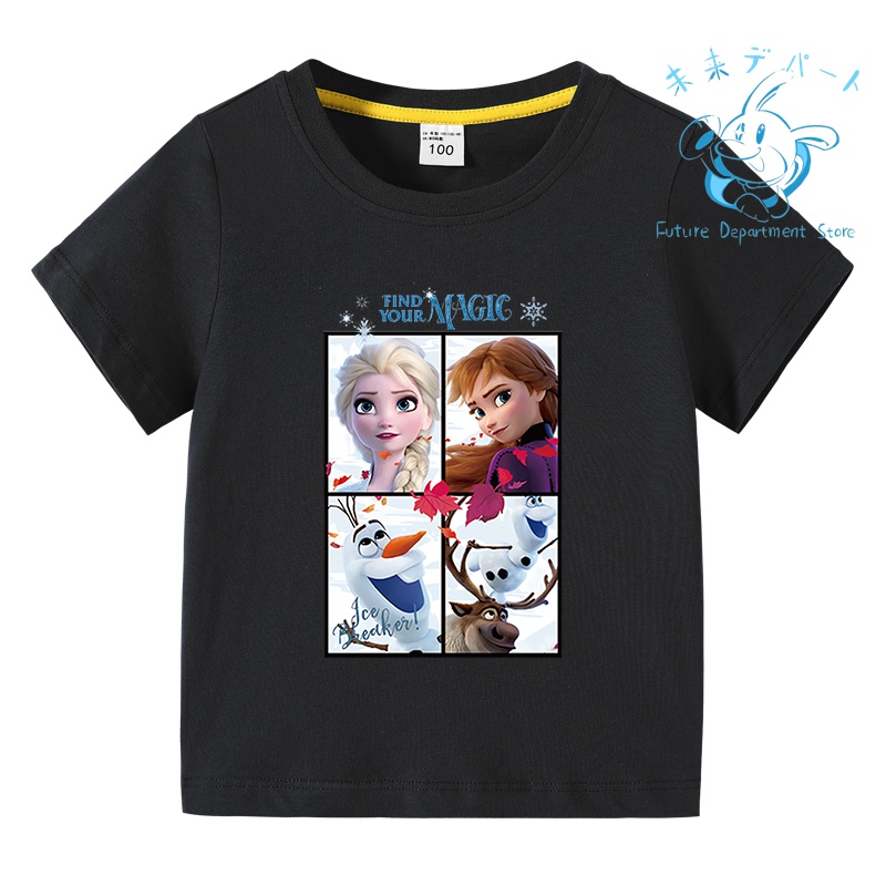 【複数注文送料お得!】アナと雪の女王 Tシャツ 半袖子供服 薄手 春夏秋 綿 部屋着 男女 通学用 ...