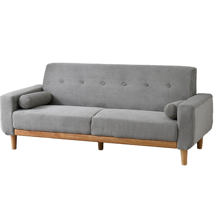 ワイエムワールド ソファ ソファー 3人掛け コーデュロイ 北欧 肘あり