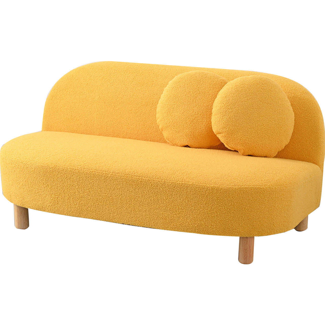 ワイエムワールド ソファ 2人掛け コンパクト アームレスソファ