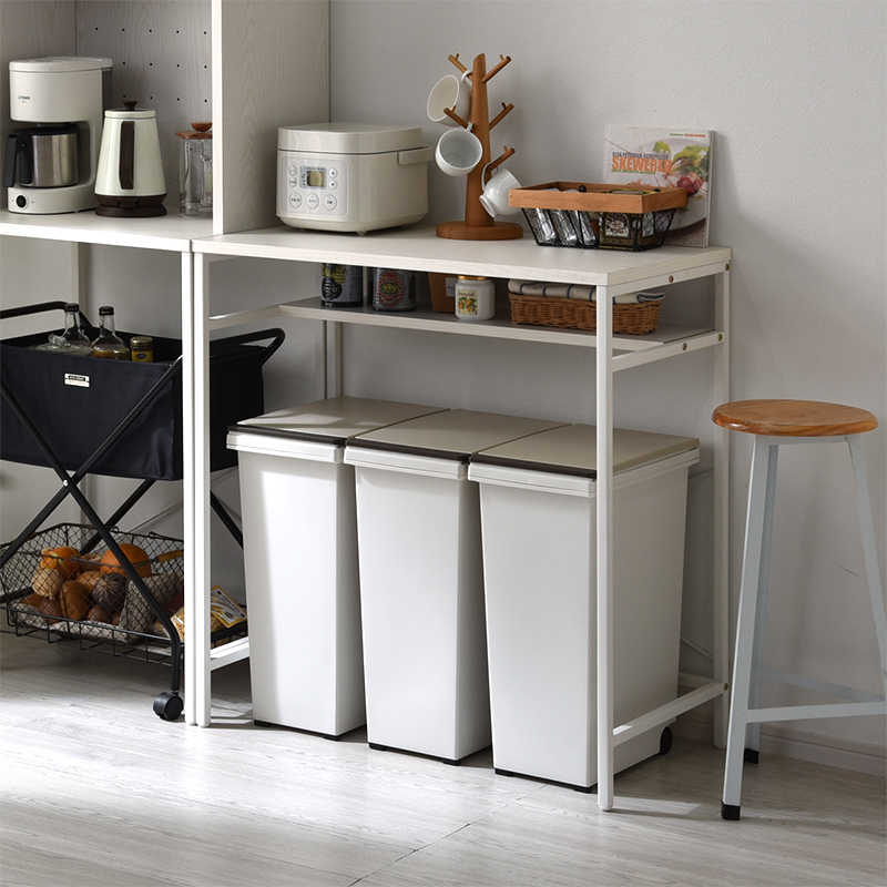 ワイエムワールド ゴミ箱上 キッチンカウンター レンジボード 幅80cm