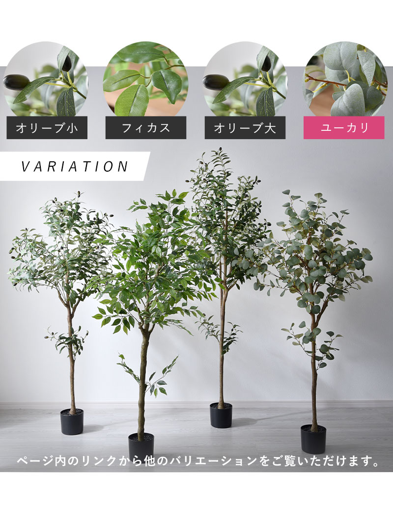 フェイクグリーン 大型 玄関 ユーカリ ユーカリの木 150cm 鉢植え