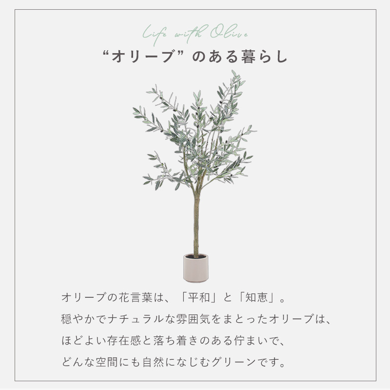 フェイクグリーン 大型 玄関 オリーブ オリーブの木 150cm 鉢植え