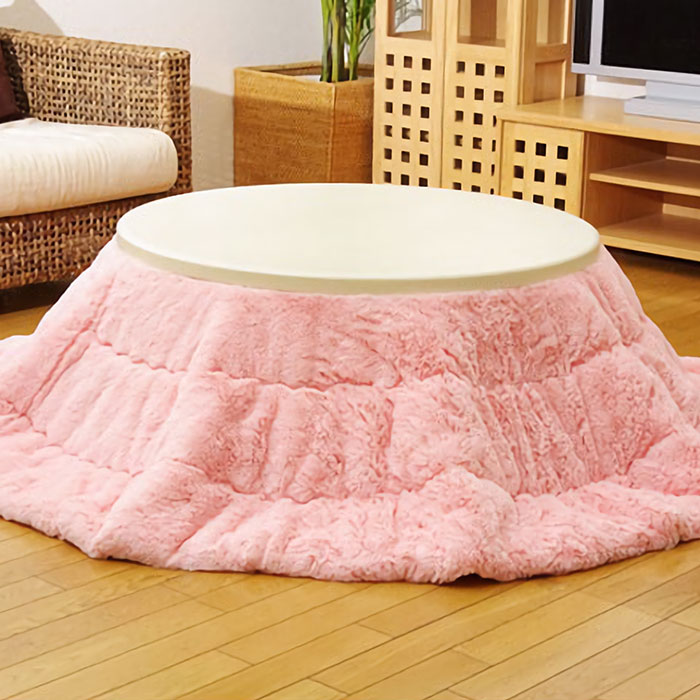 こたつ布団 220丸 円形 丸型 : 収納 本棚&食器棚 ラック YMWORLD