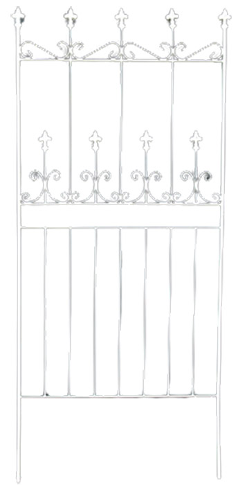 フェンス アイアンフェンス 2枚組 ロータイプ 高さ156cm ガーデン