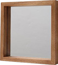 壁掛け 鏡 収納 棚付き 幅30 正方形 木製 角型 壁掛けミラー スクエア