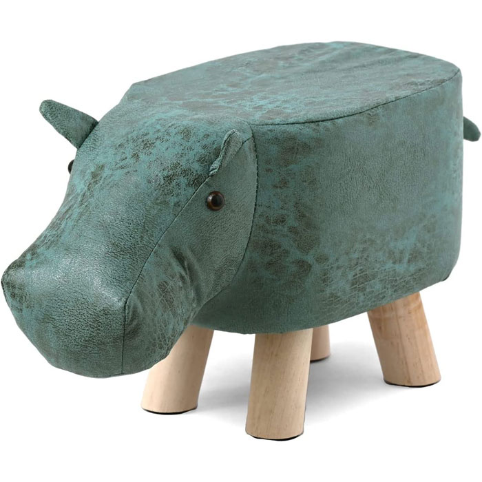 4脚 アニマルチェア OL-ST キッズチェア 天然木 フランネル生地 チェア