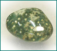 天然石 オーシャンジャスパー 原石 片面磨き 心地よい海の癒し「聖なる