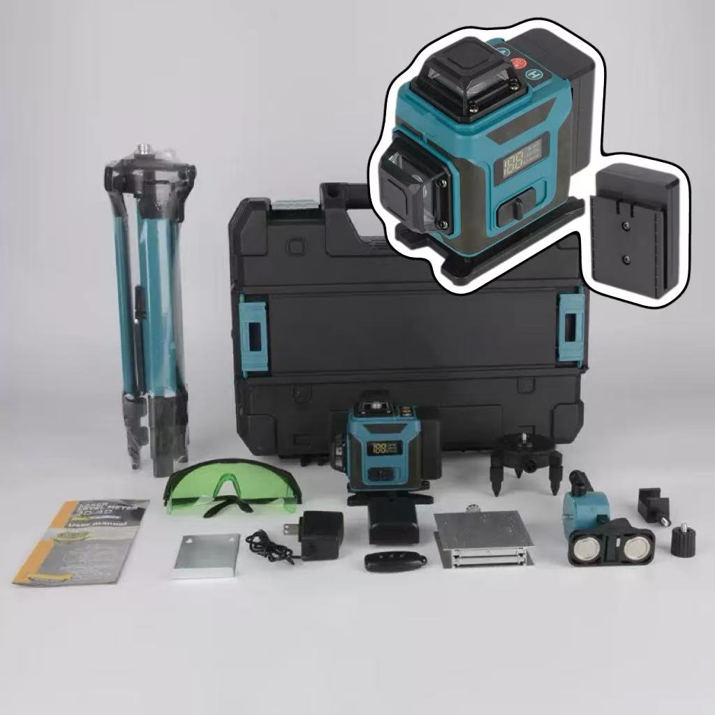 レーザー墨出し器 グリーンレーザー 水平器 フルライン 16ライン 3x360