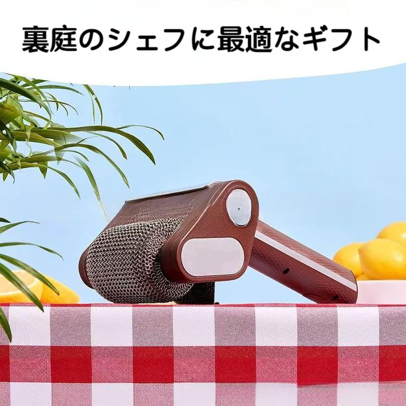 電動バーベキュー  ブラシ  バーベキュー 電動グリルブラシ バーベキューブラシ グリルブラシ グリルクリーナーブラシ  鉄板クリーナー/鍋/鉄板焼器 BBQに適用の画像