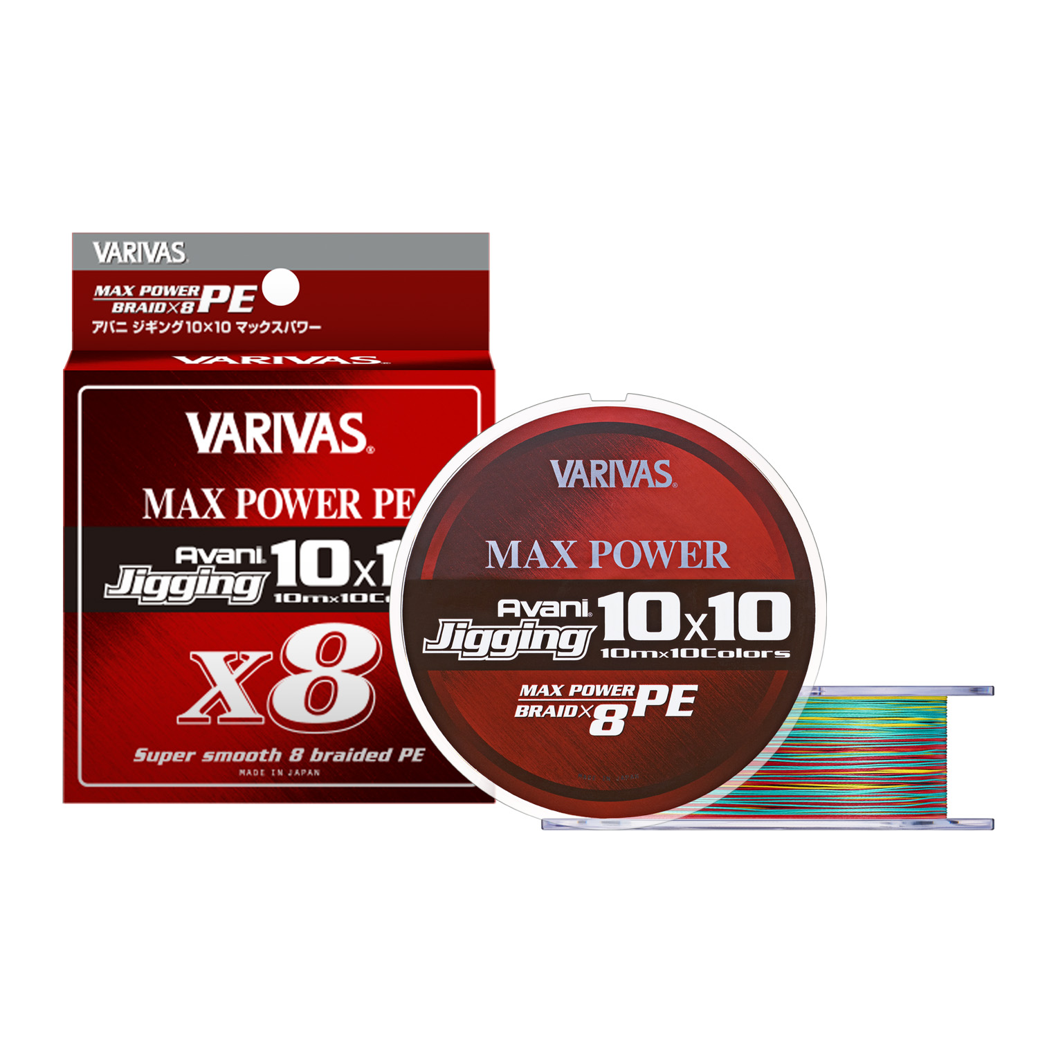 バリバス アバニ ジギング 10×10 マックスパワーPE X8 200m 1.5号 28.6 