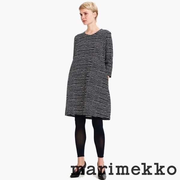 マリメッコ marimekko ワンピース Aretta Rasymatto オフホワイト