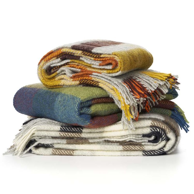 KLIPPAN（クリッパン） ゴットランドウール スローケット ブランケット