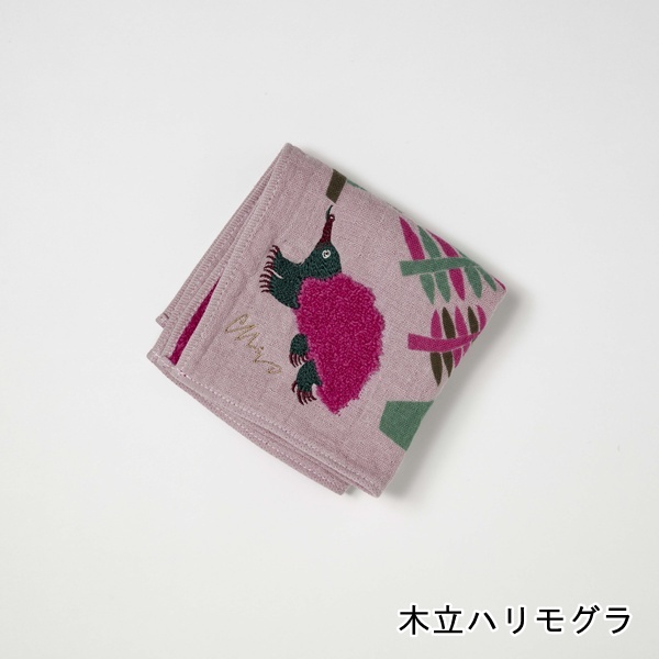 moritaMiW モリタミウ タオルハンカチ モコモコドウブツハンカチ ヒナ