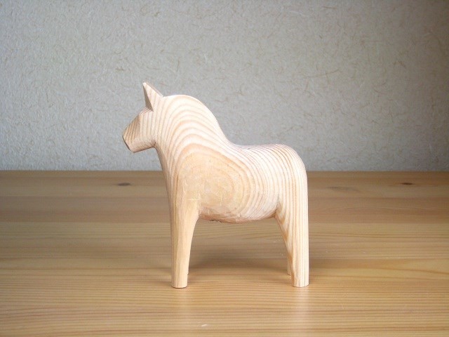 ダーラナホース Dalahorse 13cm 自分で削る セット 木製 馬 置物