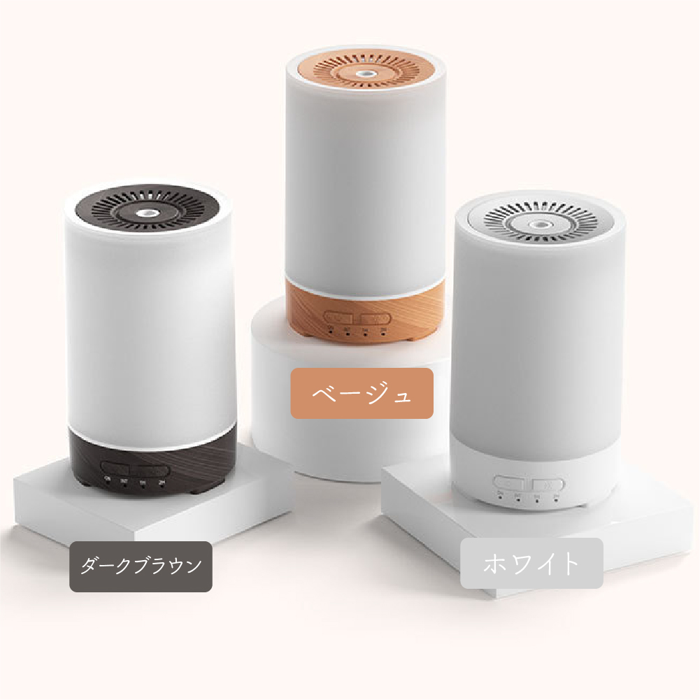 加湿器 アロマディフューザー 卓上 小型 LEDライト 超音波式 簡単 乾燥